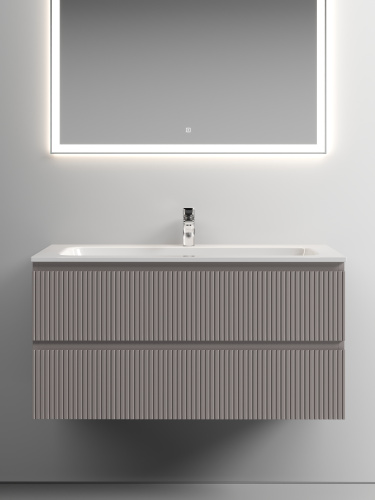 Тумба под раковину Sancos SNOB T SNT100SM 100х45х50 подвесная цвет бежевый - фото 4